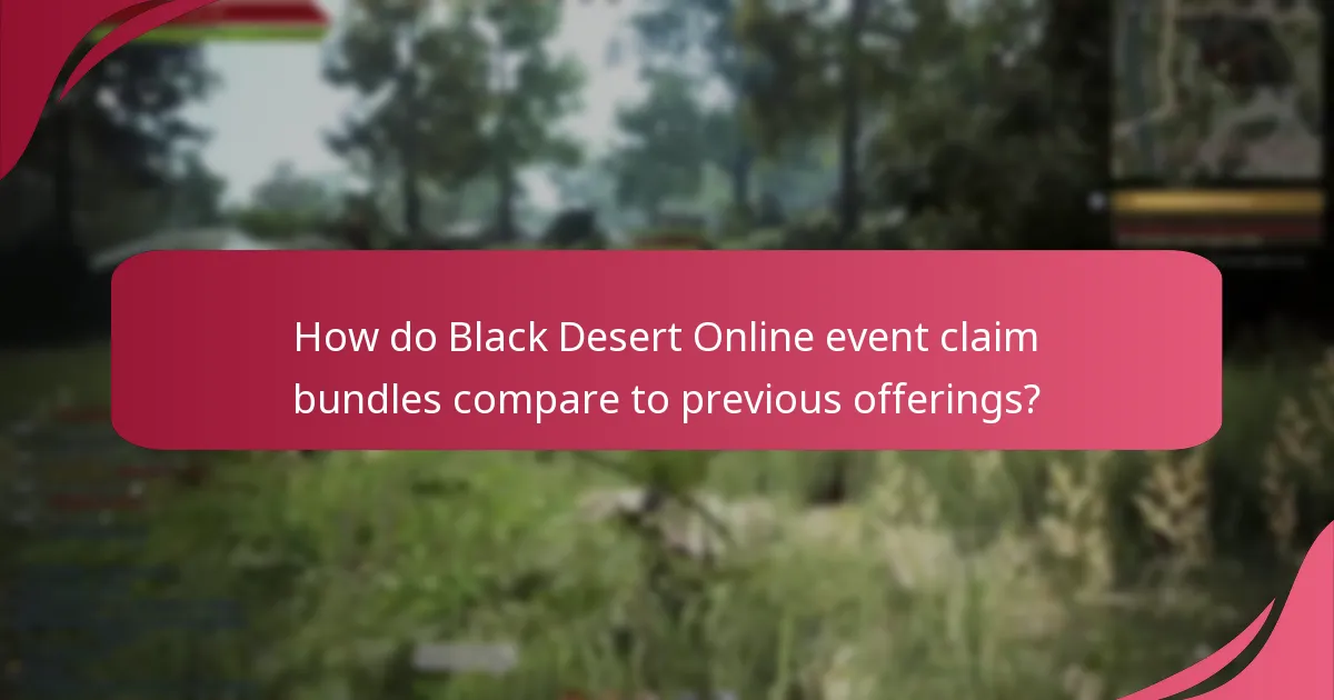 What do players think about Black Desert Online event claim bundles?