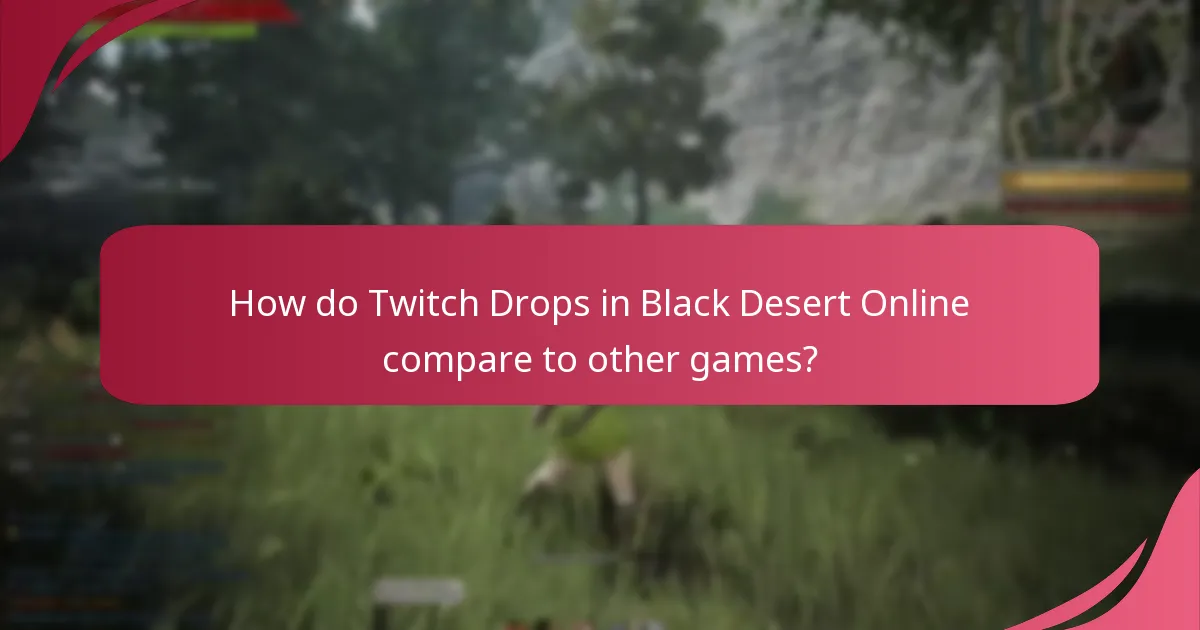 How do Twitch Drops impact player engagement in Black Desert Online?
