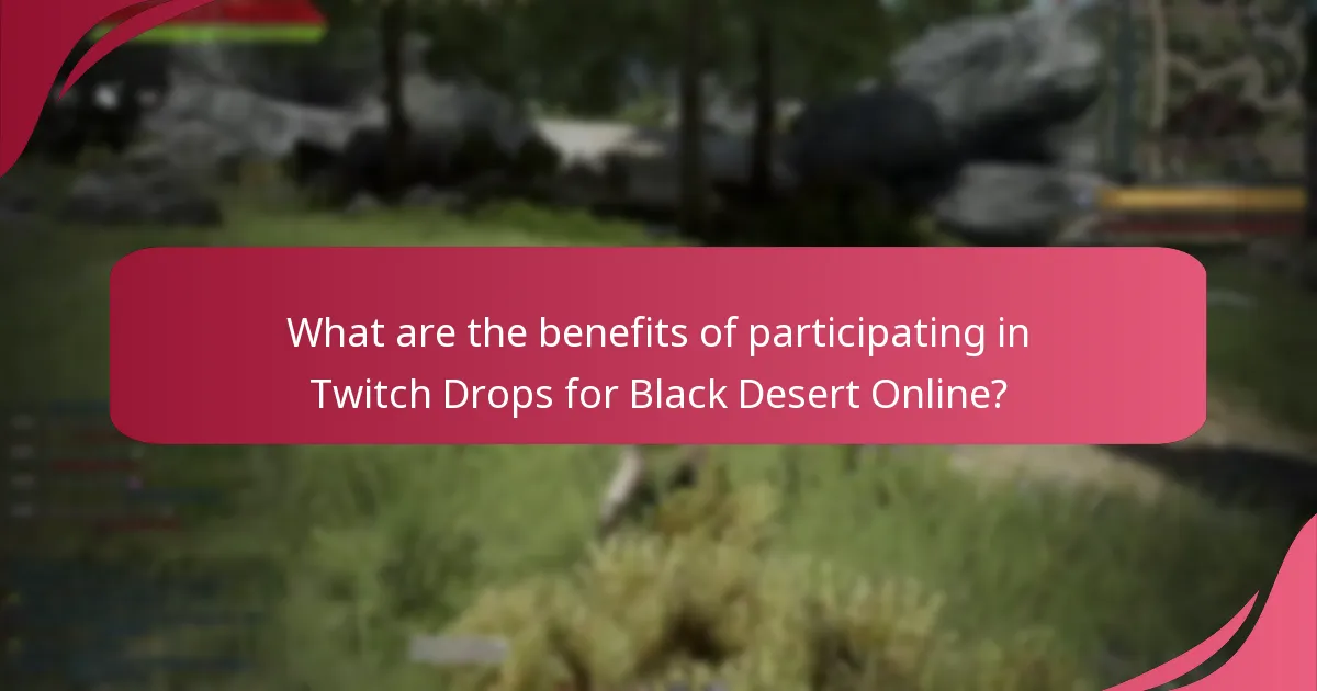 How can players participate in Black Desert Online Twitch Drops?