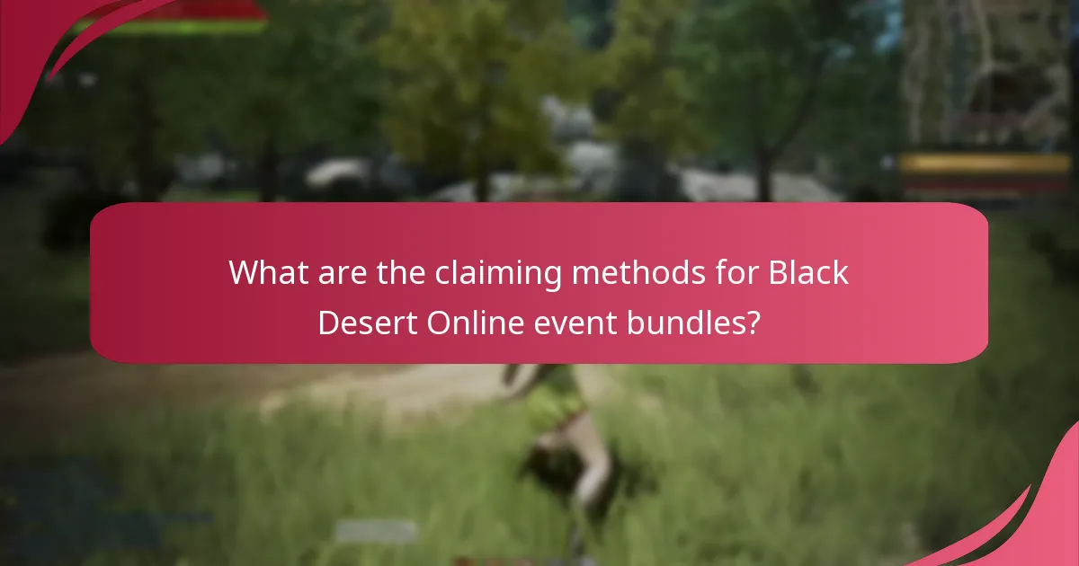 What items are included in the Black Desert Online event bundles?